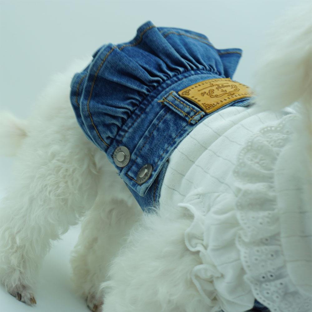 Japansk Mode Husdjurs Overaller: Klassisk jeanskjol för katter och hundar