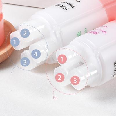 Travel Dispenser Bottle Cosmetics 4-in-1 Travel Portable Set Shampoo Shower Gel Makeup Storage Bottle