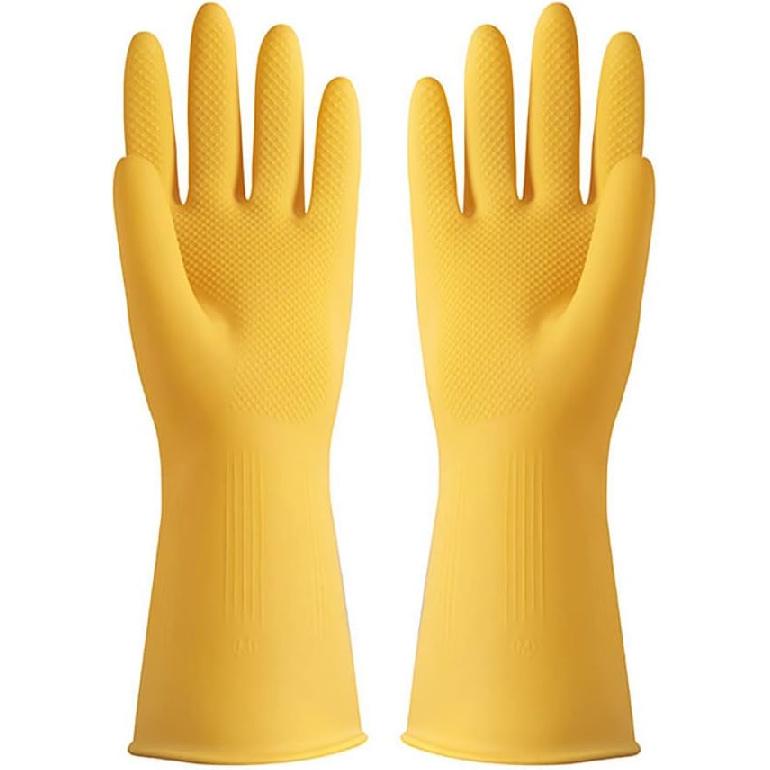 Reusable Dishwashing Latex Gloves, Thickened and wear-resistant, for Kitchen Working Painting Gardening, etc.