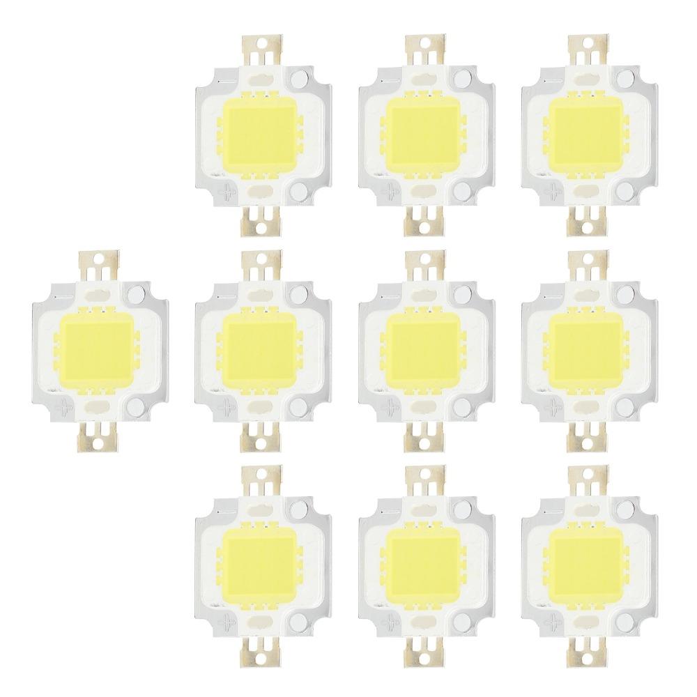 10PCS 12V Integrated LED Chip 10W High Power LED Chip Durable COB Light Source  Lamp Flood Light