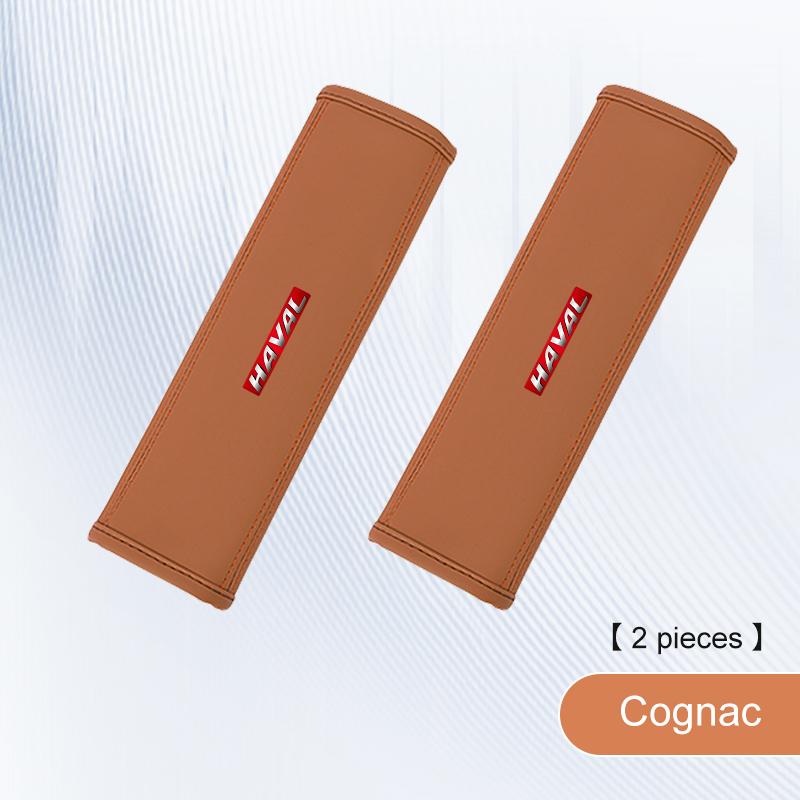 Car Leather Shoulder Protector Pad For Haval H6 Jolion H9 F7X F7 Dargo H1 H2S M6 H3 H4 H5 H7 Auto Safety Belt Cover Accessories