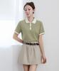 Keulleiseu Upf30 Certified Pk Short Sleeve T-Shirt With Collar Line Point_Black Line Collar
