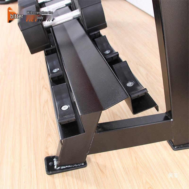 Crescent Dumbbell Rack Set with Mat - Durable and Impact-Resistant Fitness Equipment Accessories