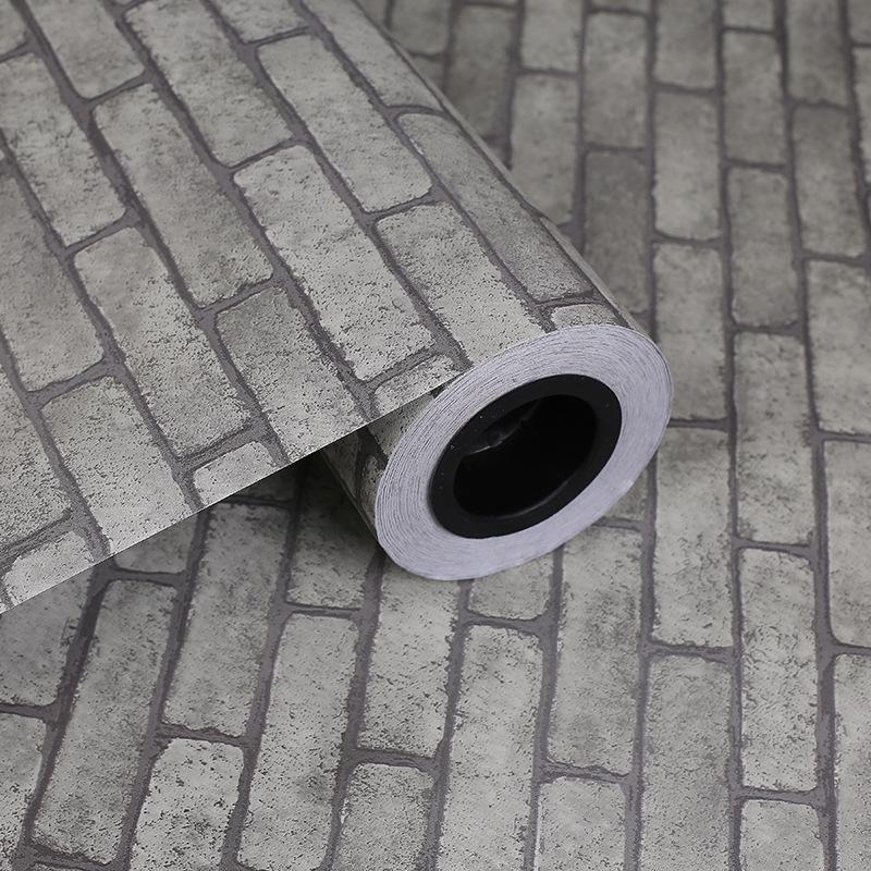 

Обои в китайском стиле, ретро, под красный кирпич, для спальни, столовой, фон, водонепроницаемые, влагостойкие, самоклеящаяся обновленная пленка 1M x 40CM