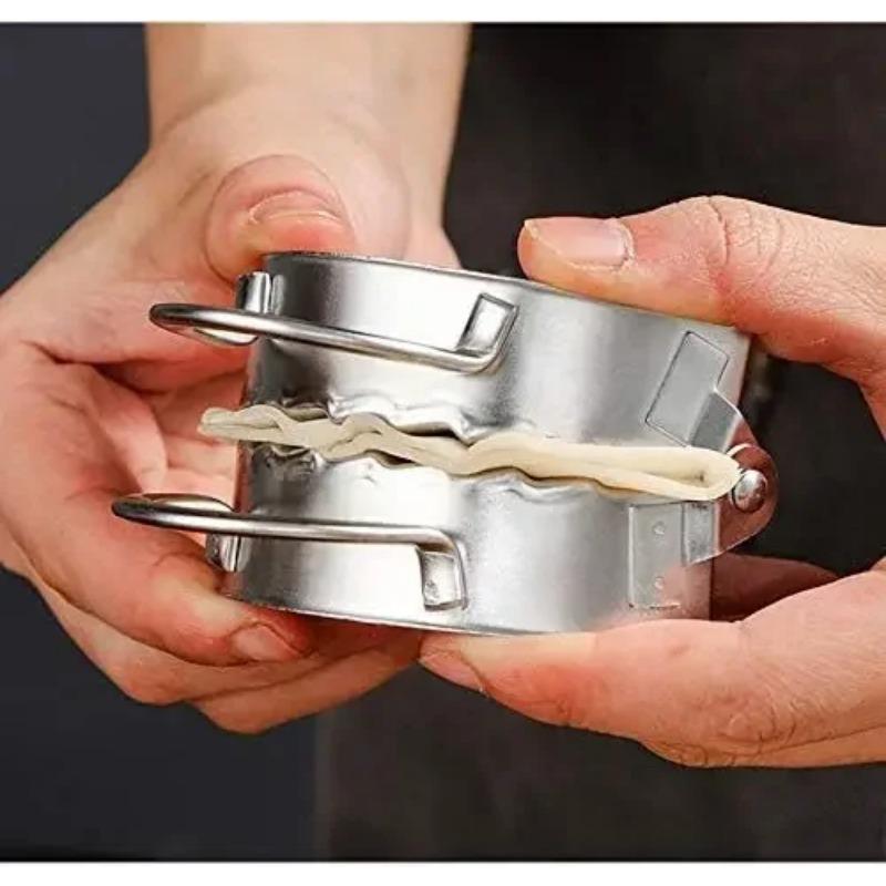 Edelstahl Knödelformer, Haushalt Knödelhaut Pressform, Faules Knödel Knetwerkzeug, Auslaufsichere Füllungs-Knödelklemme