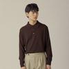 MANNERGRAM [Bielayan Italian Imported Yarn] Bielayan 100% Virgin Wool Collar Knit Brown