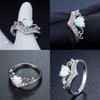 Creative European American Female Fashion Jewelry Heart-shaped Copper Ring Cy107