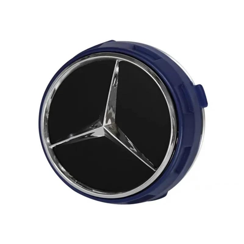

C200 E200 For Mercedes Benz 4PCS 75mm Car Wheel Center Hub Caps Cover For Mercedes Benz B/C/E/S Class A Class C200L GLC GLK CLA
