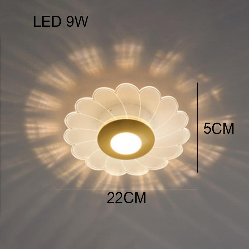 2024 new flower-shaped ceiling lamp corridor aisle porch balcony lights modern bedroom cloakroom simple creative round lighting