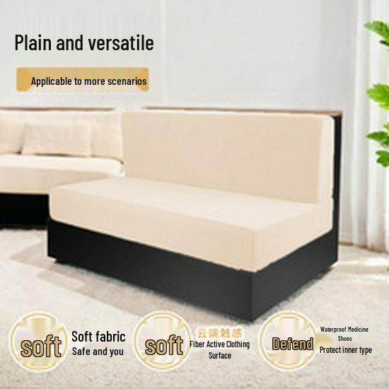 Universal Waterproof L-Shaped Chaise Lounge Sofa Cover - Anti-Slip, Protective, All-Season Cushion Mat