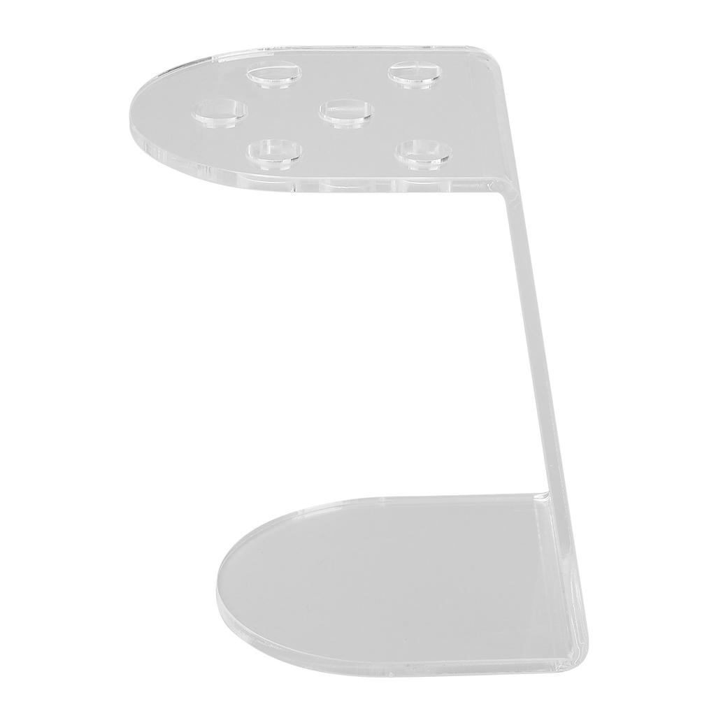 6 Holes Clear Acrylic Scissors Holder Scissor Organizer Salon Shear Holder for Barbershop Office Hom