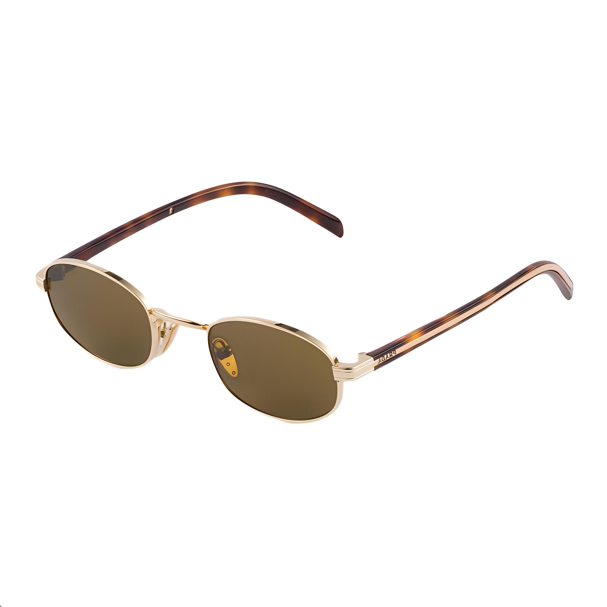 

Prada Mixed Design Round Sunglasses Women sunglasses Gold SPRB53E5AKC052 Basic Packaging-Eyeglass Case+Box