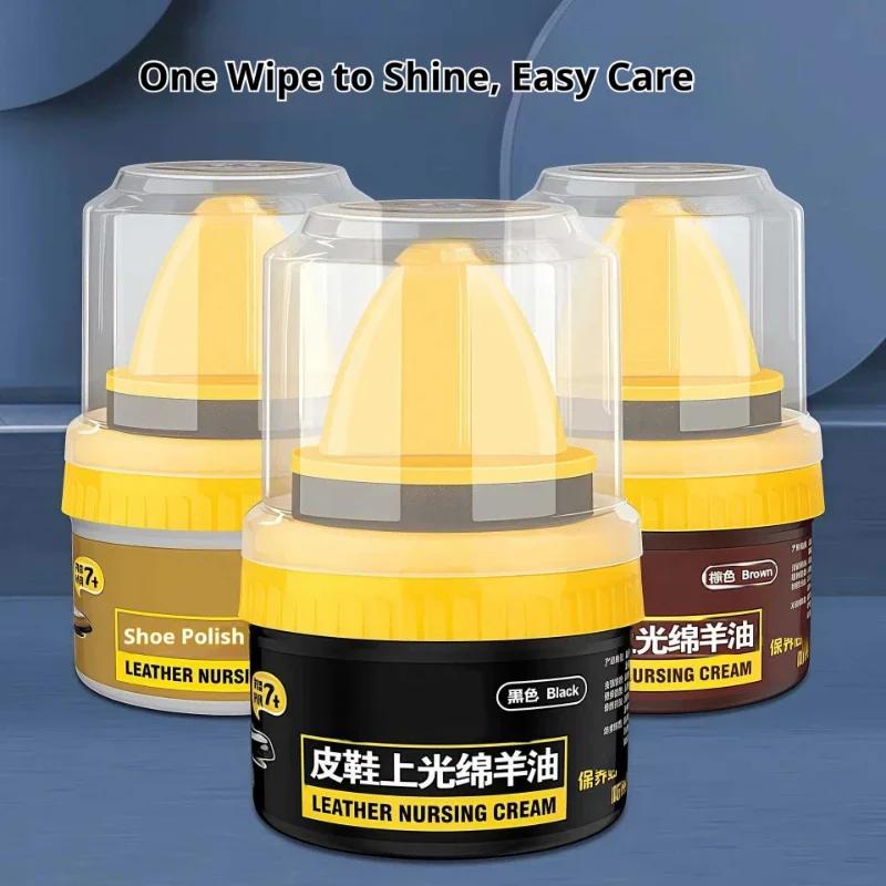 New Brush Leather Care Polish Cleaning Cream Shoe Polish Kit Shoe Accessories Shoe Cream with For Shoes & Leather Goods