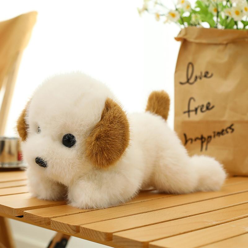 Cartoon Dog Plush Toy For Kids With Pp Cotton Filling Sit Worryfree Night Sleep Gift For Children
