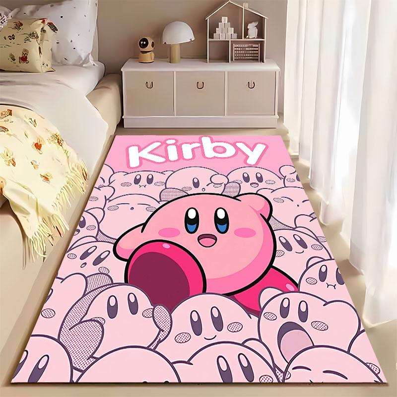 Kirby-Muster Rosa Teppich geeignet als rutschfeste Matte für das Wohnzimmer oder das Sofa im Schlafzimmer