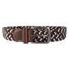 Ceinture tressée en textile - Taille 100 cm (S) - Polyester / simili cuir / métal - Largeur 3,2 cm - Mixte