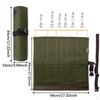 Tent Stakes Bag Ground Nail Storage Portable Canvas Tools Pole Pegs Roll Tool Pouch