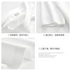 Cotton Small Round Neck Summer Five-quarter Sleeve Design Sense Side Split End Solid Color Shoulder Short Sleeve T-shirt Women's Bottoming Shirt Top