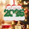 2026 Christmas Family Ornament Santa Hat Snowman DIY Family Name Xmas Tree Hanging Decoration Holiday Gift