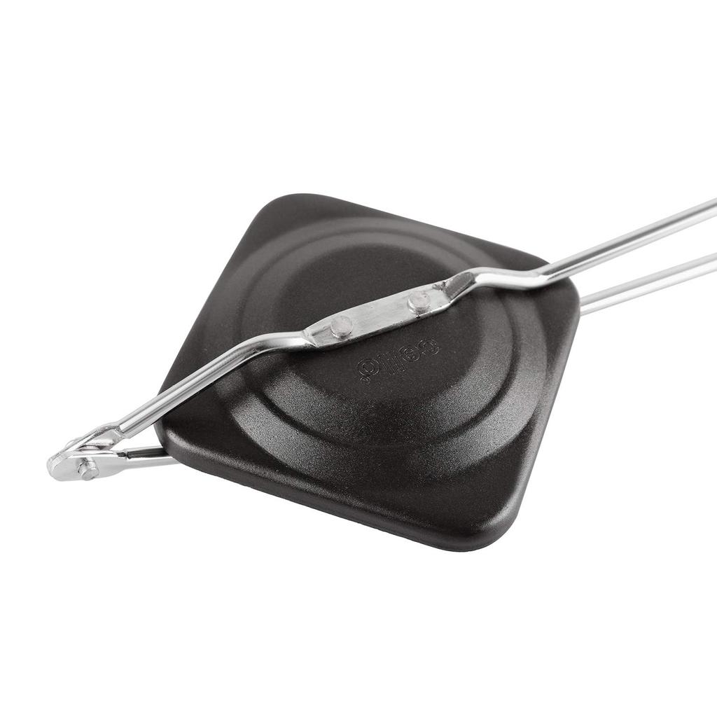CELLO Tostapane a Gas Antiaderente per Sandwich per Snack Grigliati Casalinghi Veloci con Manico Resistente al Calore e Elegante Finitura Nera
