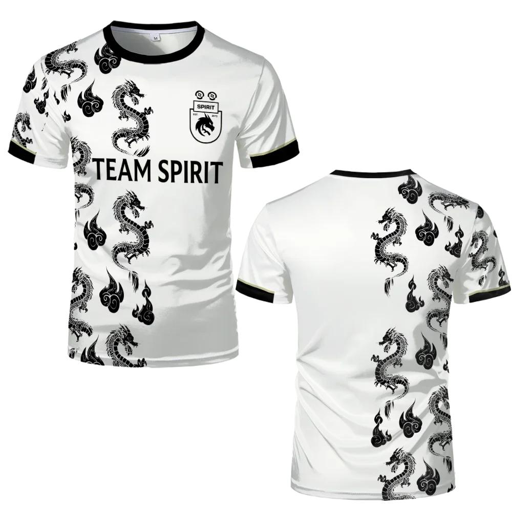 

Team Spirit Jersey T-shirt Dota CS GO ESports Game Uniform Men T Shirt Player Donk Sports Contest Clothing Fans Tees 6XL