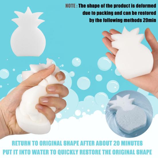 10Pcs Pool Sponges Oil Absorber Pool Scum Sponge Floating Grease Remover Sponge for Swimming Pool Hot Tub Spa Removes Scum Dirt Grease