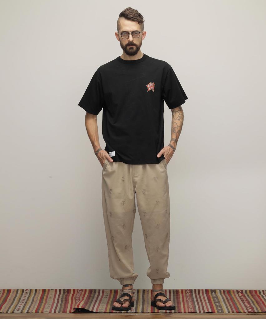 Schott NYC "EAGLE AND RIBBON EMBROIDERED" T-SHIRT, Men's Size M, Black (782-4134004)