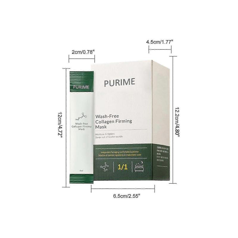 PuriMe Collagen Good Night Gel Mask 80ml, No-Wash Hydrating Moisturizing Cleansing Mask for Overnight Brightening