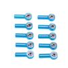 10PCS M3 26mm Aluminum Link Rod End Ball Joint for 1 10 1 8 Universal Remote Control CarBlue