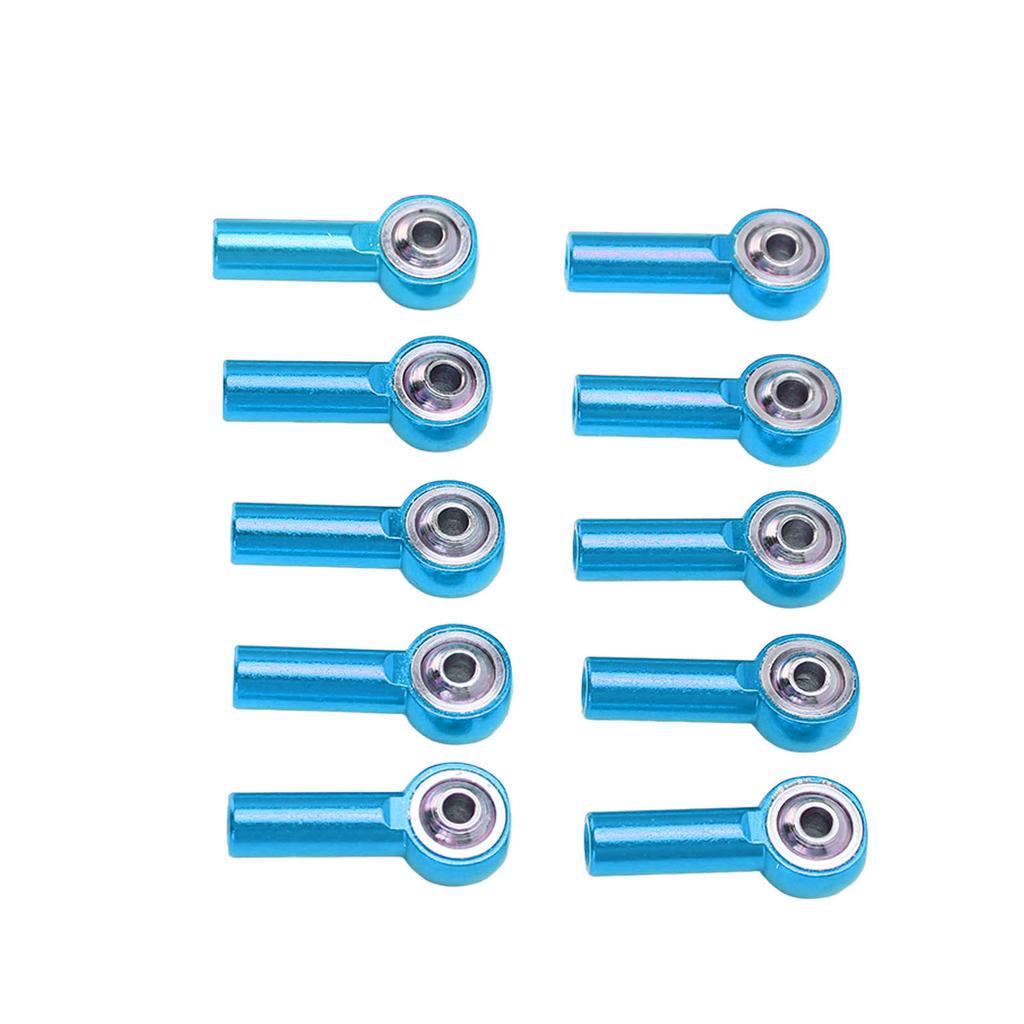 10PCS M3 26mm Aluminum Link Rod End Ball Joint for 1 10 1 8 Universal Remote Control CarBlue