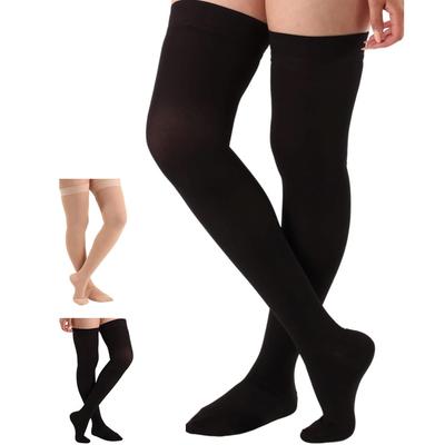 2pcs Size (2XL-7XL) High-Calf Compression Socks with Thigh Coverage - 20-30mmHg Pressure for Varicose,, Post-Surgery