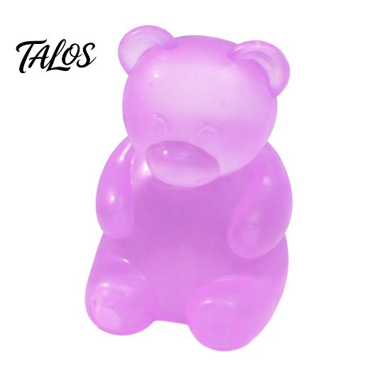 Talos Bear Shape Stress Relief Toy, Soft Elastic Sensory Fidget High Density Durable TPR Ball, Portable Pinch Toy for Kids Adults Desktop Decor