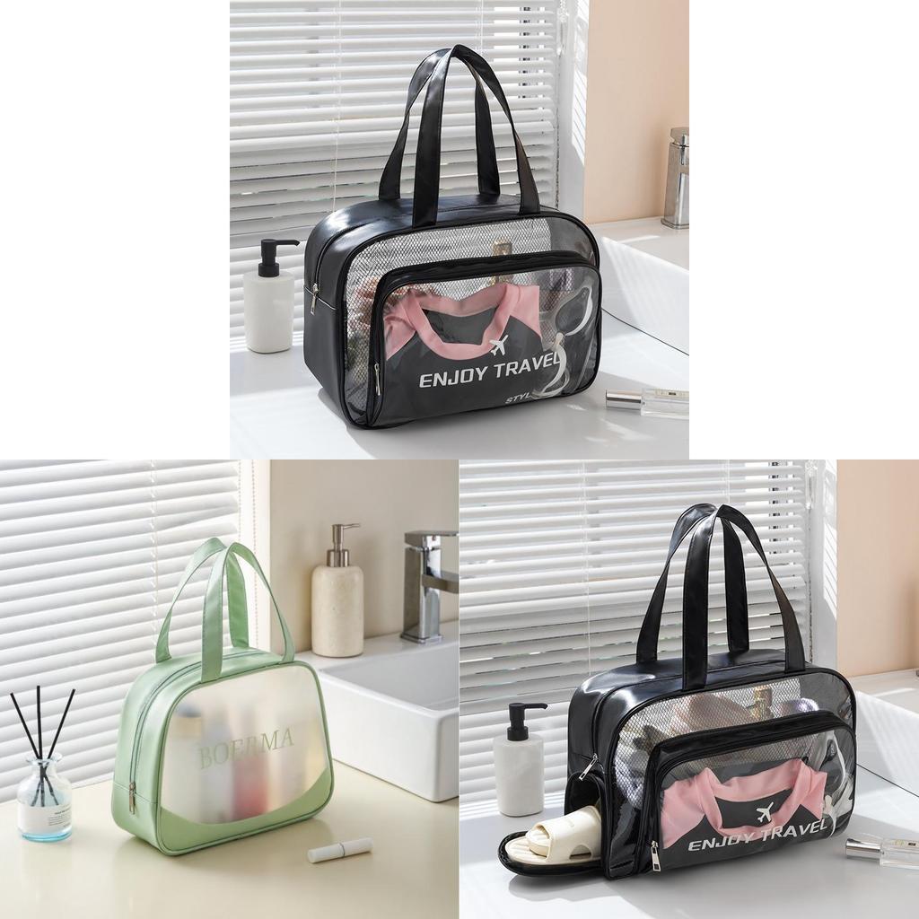 Pvc Travel Swim Bag With Dry Wet Separation And Shoe Compartment For Gym And Beach Use