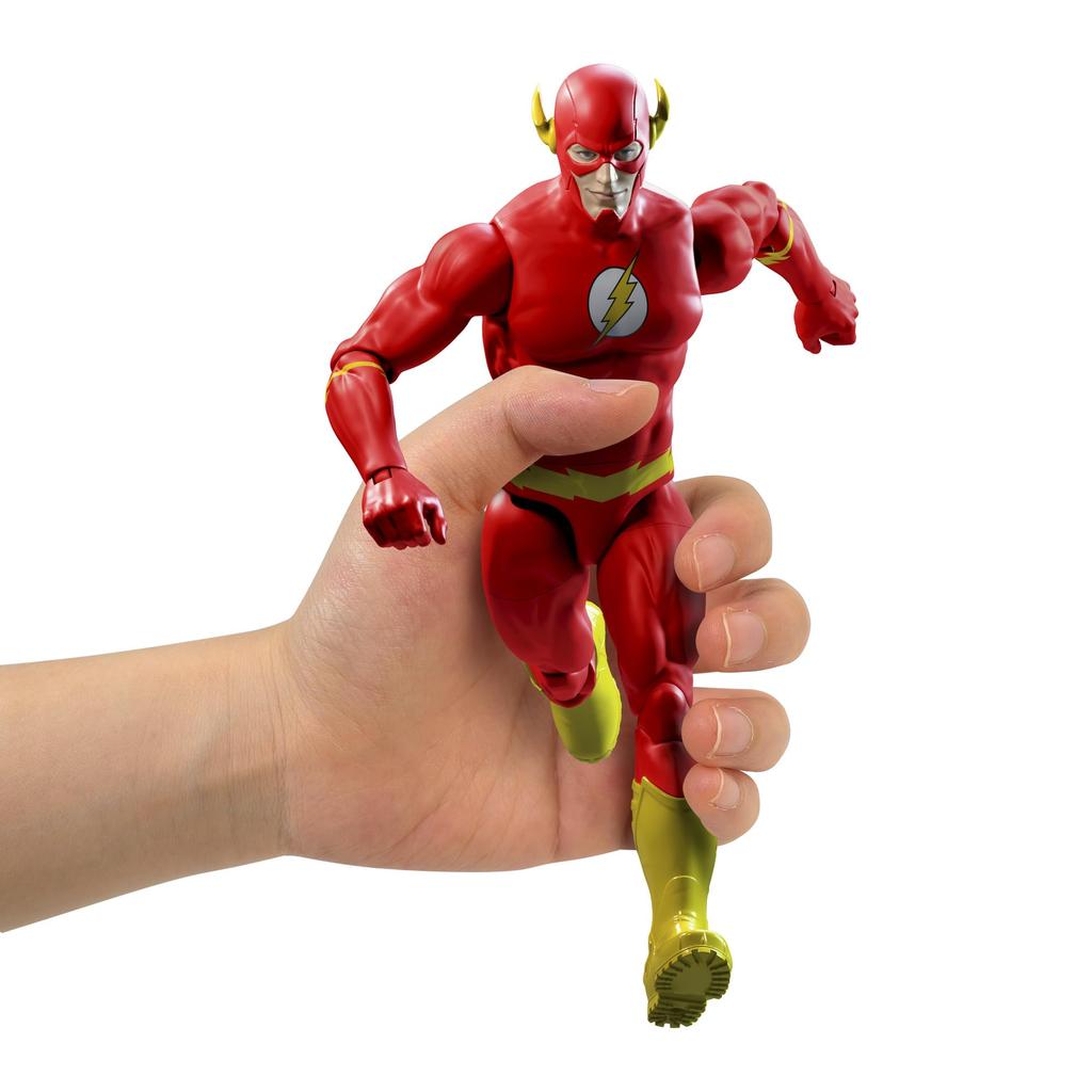 Mattel DC Core Figures Flash Action Figure with Ages JMD98 Accessories, 4+, Red,