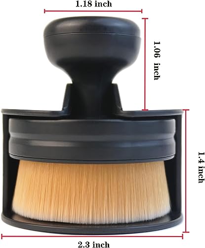 Auto Detailing Brush, Tire Applicator Brush, Soft Bristle Cosmetic Brush, Car Detail Cleaning Brush for Wheels, Cleaning Panels, Vents, Leather,