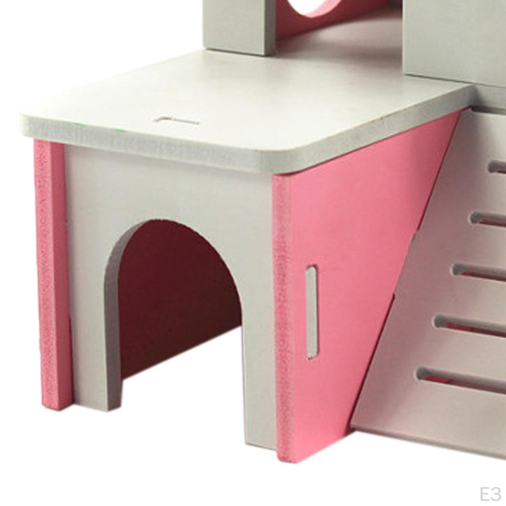 Small Animal Home Cage House Toy for Pets Hamsters Guinea Pigs Mice , Pink
