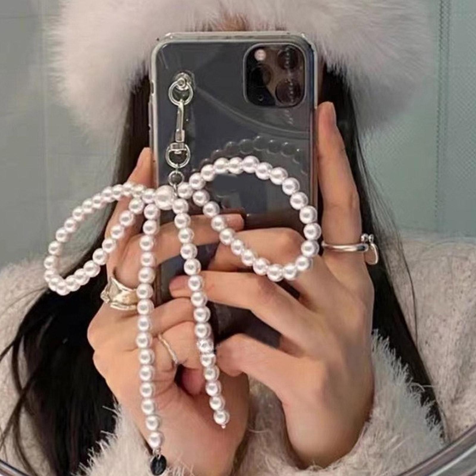 Брелок с жемчужными бусинами и бантом — фото 7