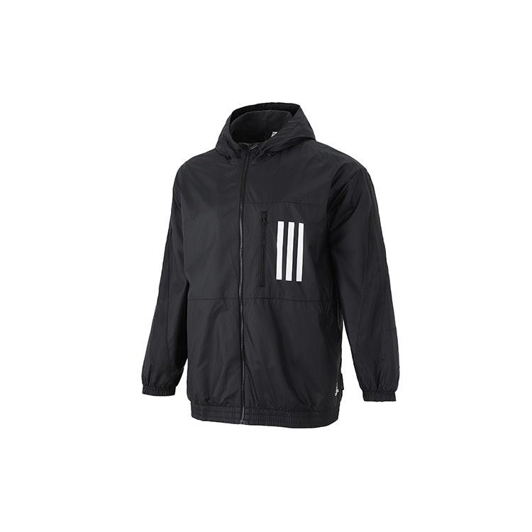 adidas M W.n.d. Jkt Pb Casual Sports Woven Hooded Jacket Black Men s H42037 XXXL
