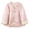 Sancai Women's Guofeng Jacquard Disc Button Outerwear