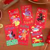 6Pcs/Set Cartoon Creativity Chinese New Year Money Envelope Lucky Red Pockets 2026 Horse Year Spring Festival Red Envelope