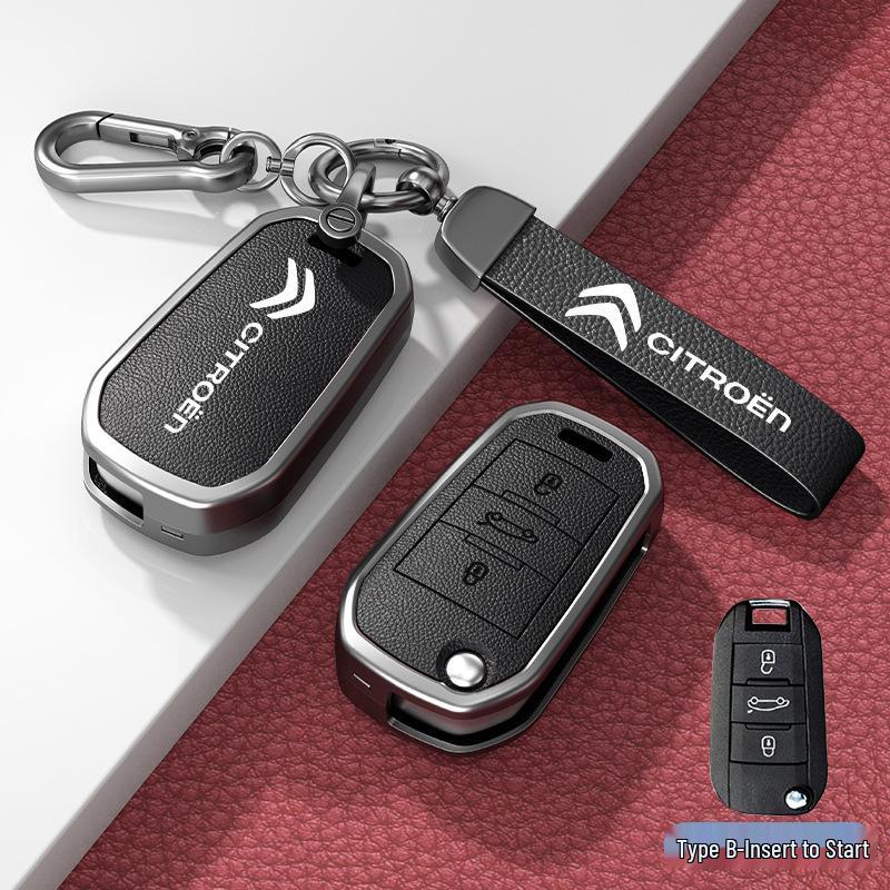 Car Key Cover & Buckle for Citroen C3XR, C4L, Tianyi, C5, C4 Sega, Elysee, C6 Models