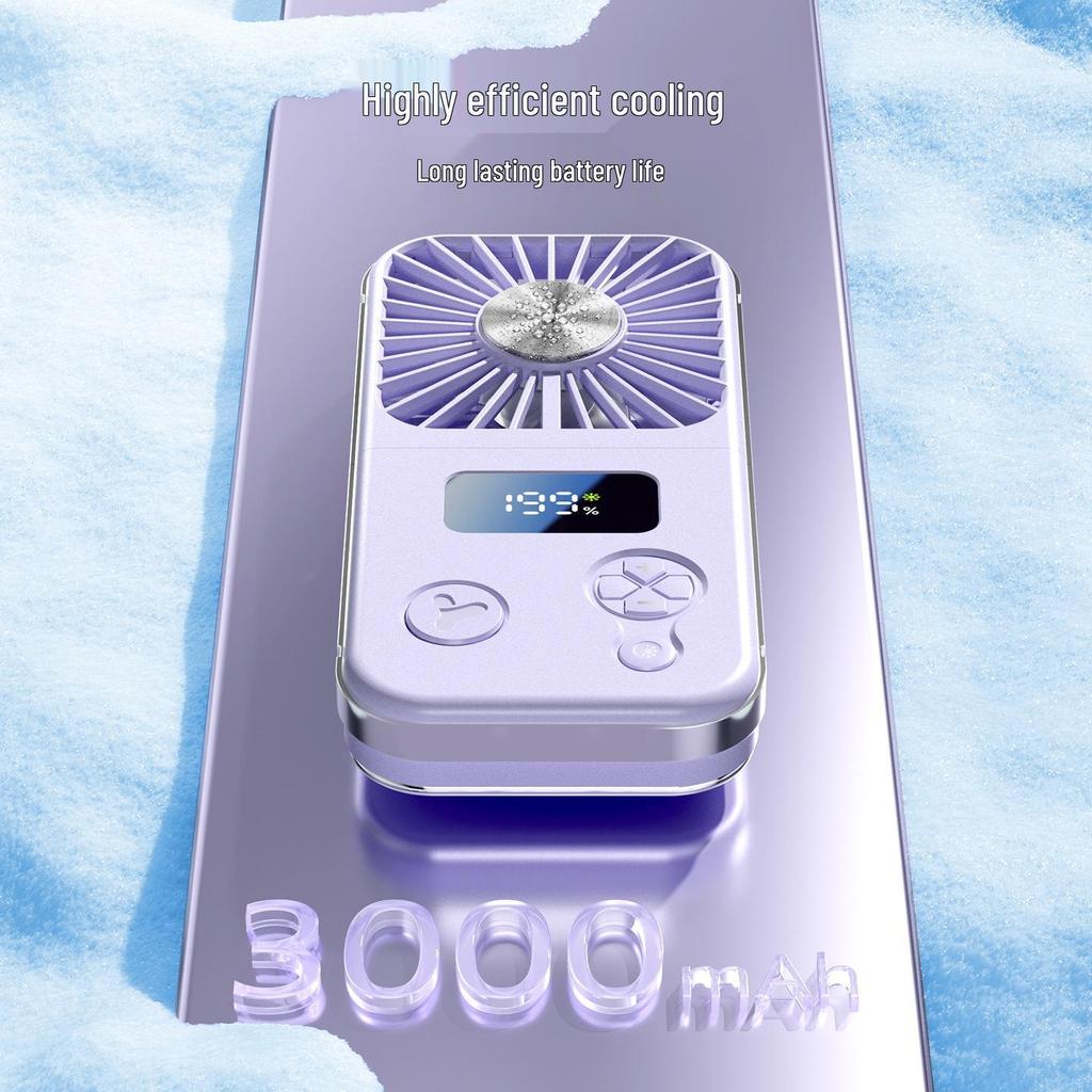 Portable Mini Handheld/Neck-Hanging Fan with Rechargeable USB, High-Speed, Cold Compress, Semiconductor Cooling