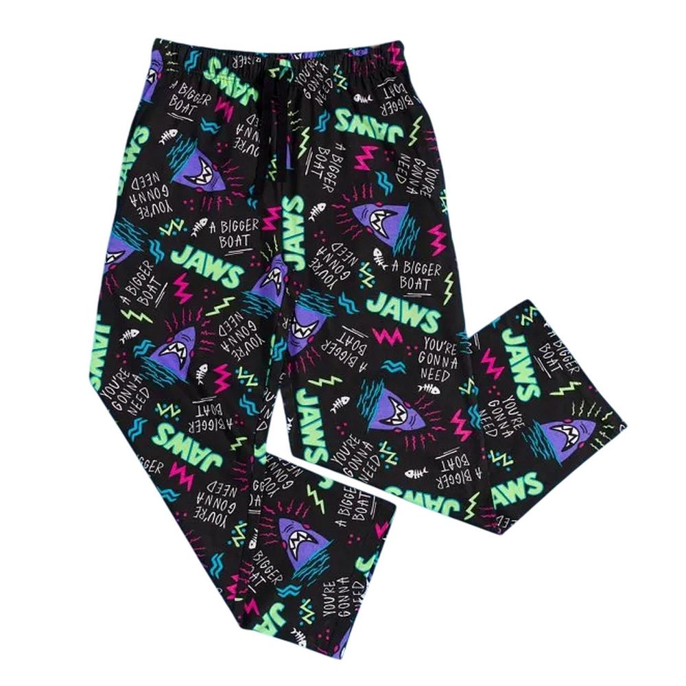 Jaws Mens All-Over Print Lounge Pants