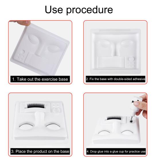 Grafting Eyelash Head Model Simulated Glue Tank Design Three-dimensional Practice Eyelash Extension Mannequin Head Beginner Supply