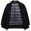 100% Wool Down Removable Lining Double-sided Woolen Coat Autumn and Winter Men's Mid-length Handmade Wool Coat