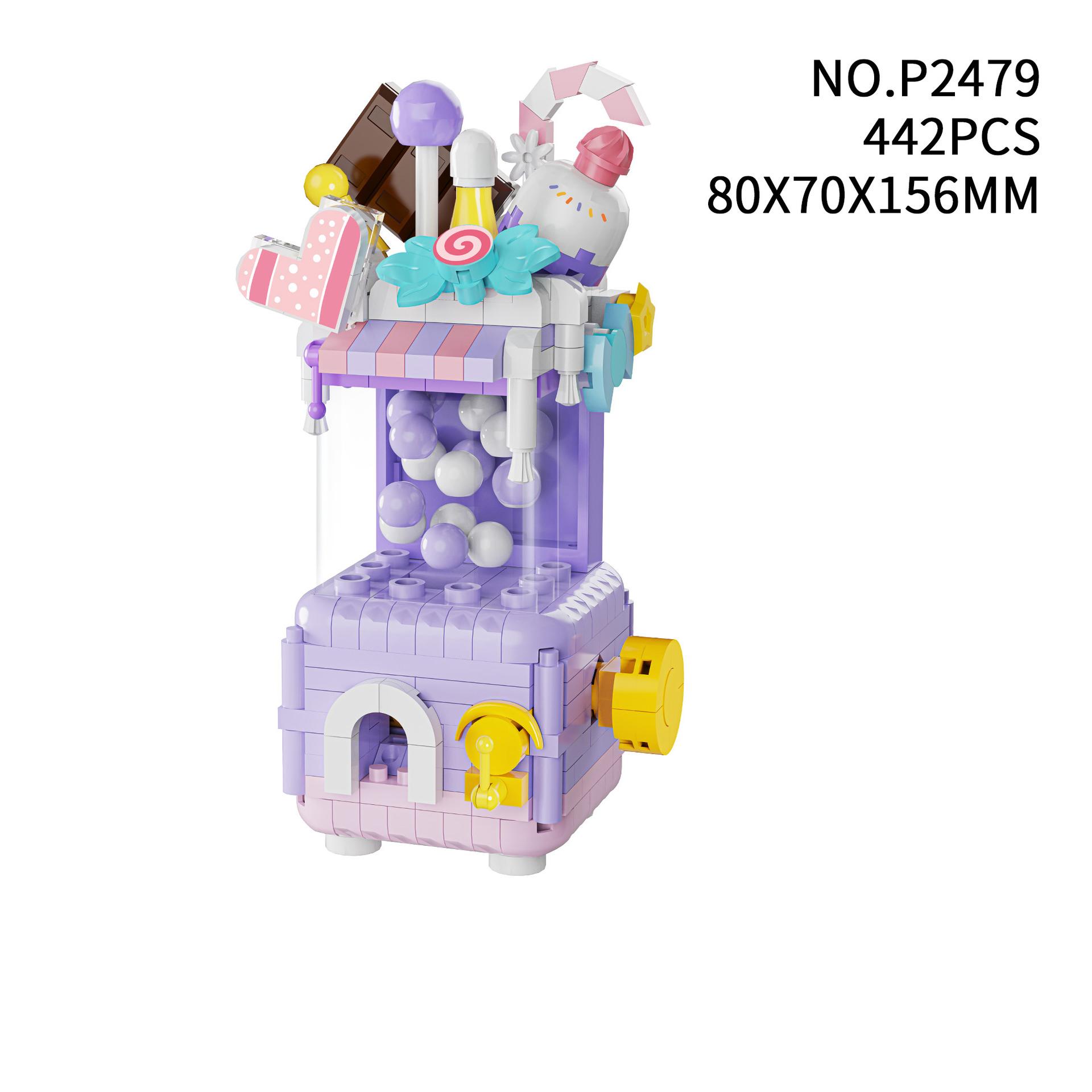 

Idea Small Ufo Catcher Micro Diamond Block Grab Machines Construction Brick Dessert Snacks Candy Construction Toys For Kids Present