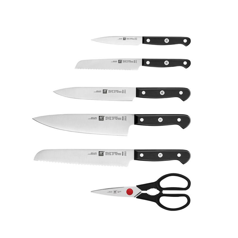 Henkel Zwilling GOURMET Self-Sharpening Knife Block Gray 7P (Tax Included)