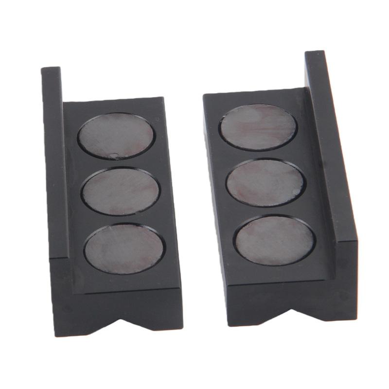 Aluminum 4" Vise Jaw Protective erts for Wide Array of Vices - with Magnetic Back for Any Metal Bench Vice
