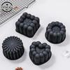  Heart Cylindrical Square Texture French Mousse Cake Mould Silicone Soap Mold Jelly Pudding Dessert Tools Kitchen Bakeware