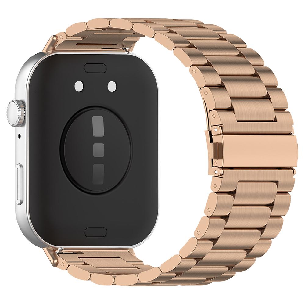 Für Huawei Watch Fit 3 Ersatzarmband 3-Perlen Edelstahl Uhrenarmband mit Werkzeug